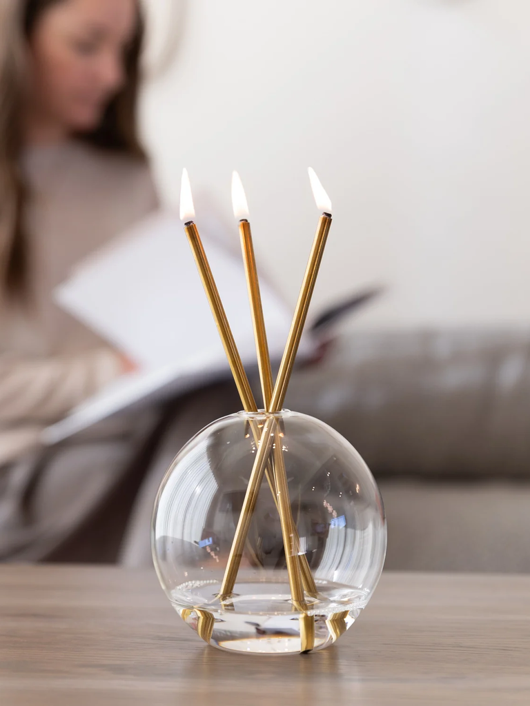 Everlasting gold candlesticks