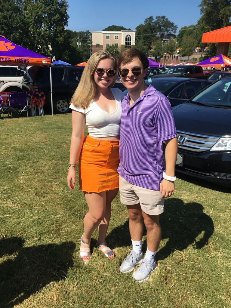 We met during the first football weekend of freshman year - Furman played at Clemson (and lost).