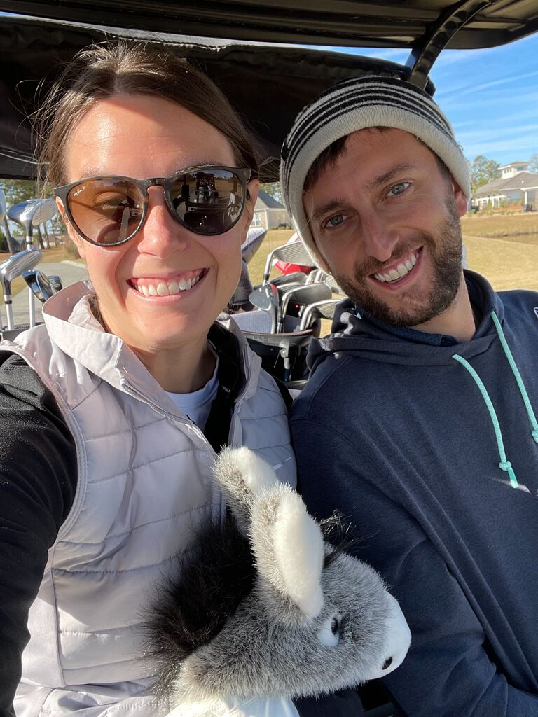 One of many golf outings in Wilmington, NC with the Allen's!
