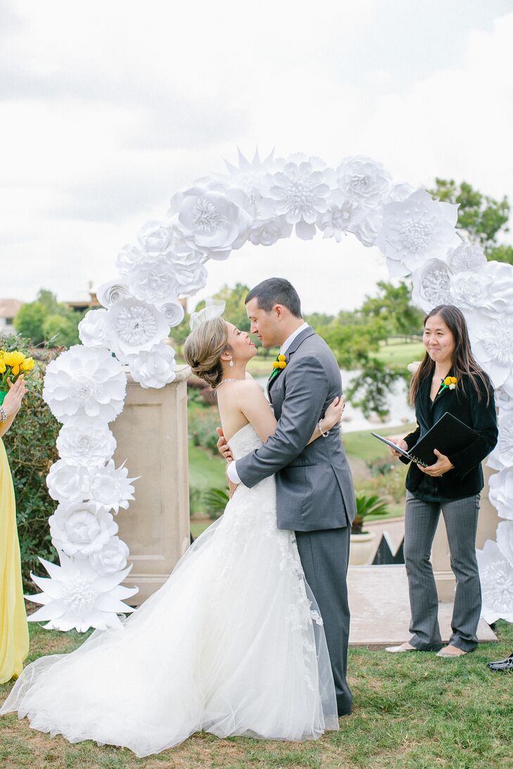 Paper Flower Wedding Arch