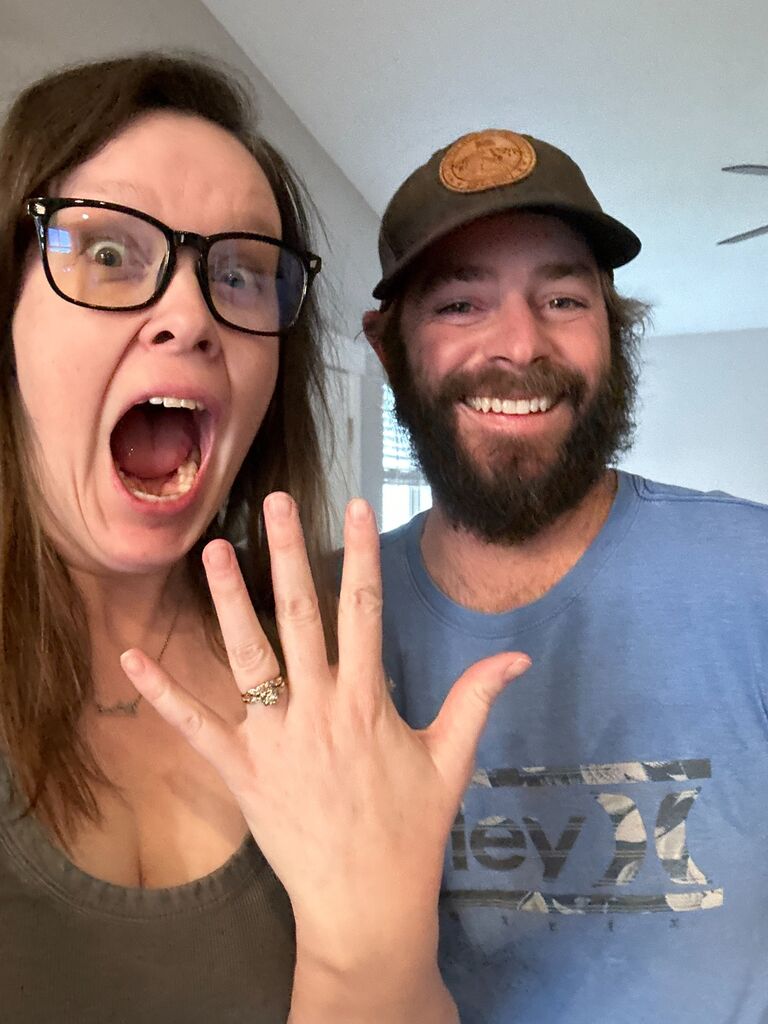 Unconventional proposal. Kids were upset they weren't present. Can't stop the spontaneous popping of questions!
