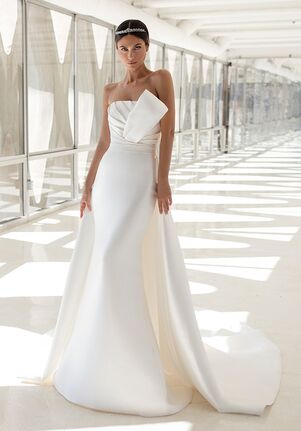 strapless mermaid wedding dress