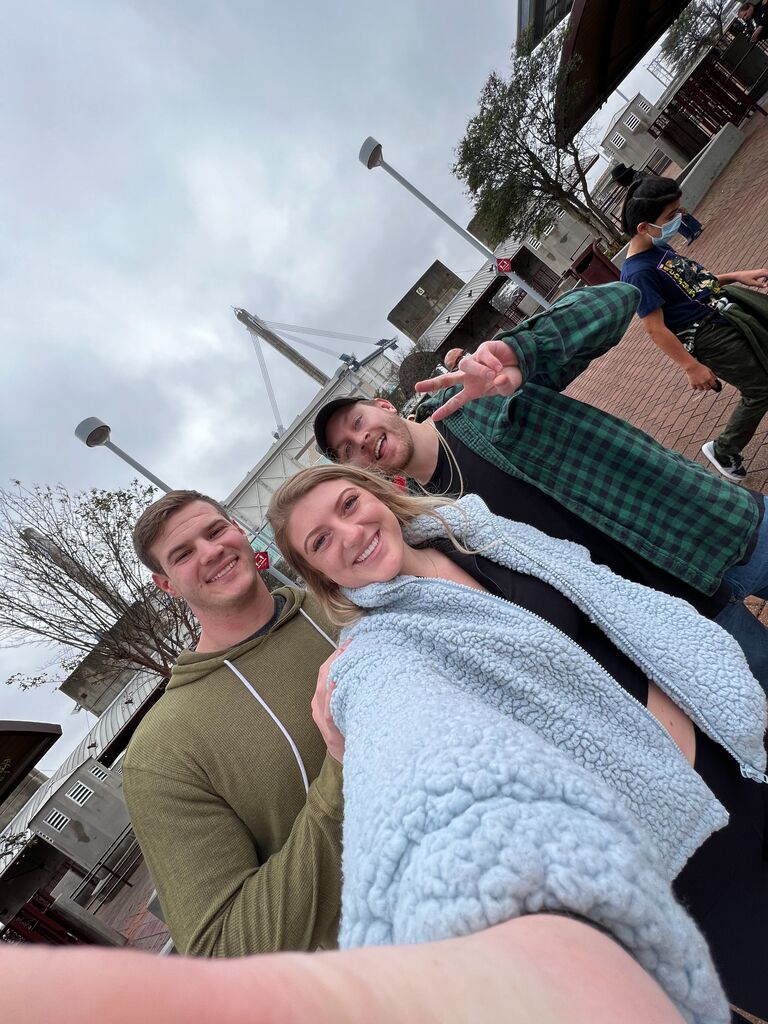 First time at the Alamodome for Allie and first of many hangouts with my boys 🤍