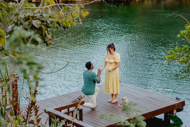 Kevon proposed to Chloe in Mayakoba, Mexico during a surprise birthday trip for Chloe!