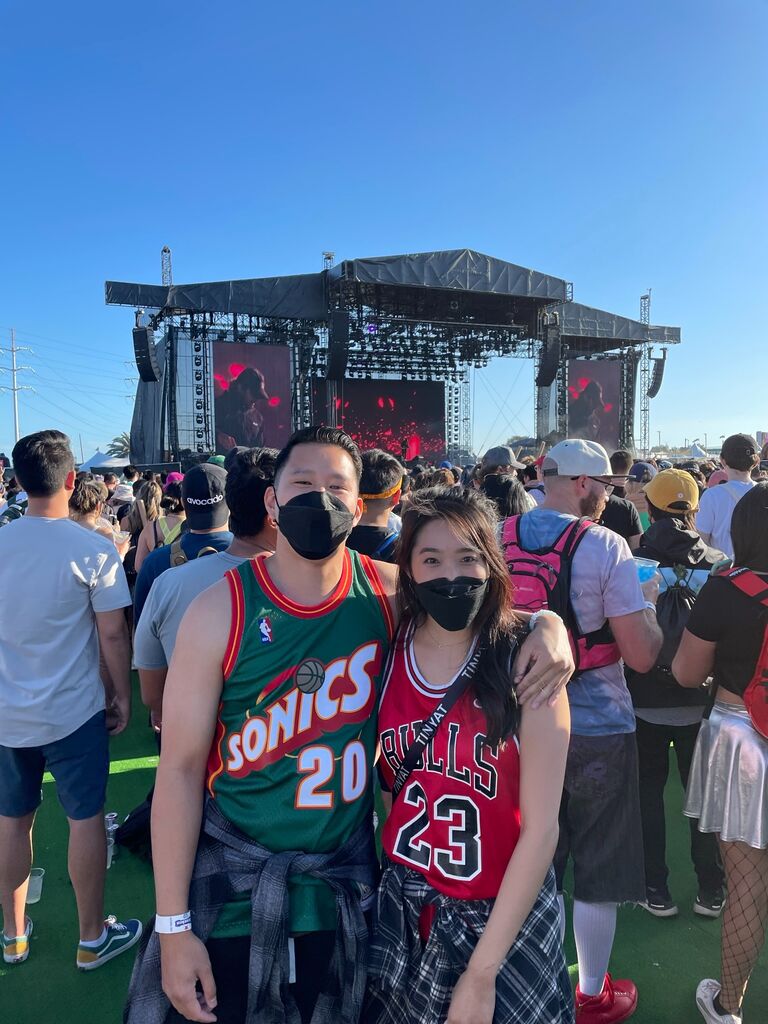 And went to our first concert together (shout out Porter Robinson)...