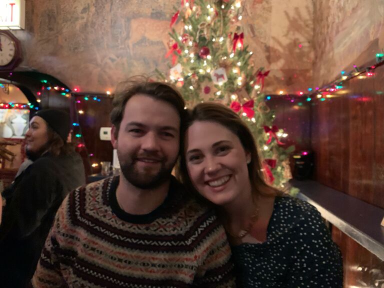 Emmas first Christmas trip to Simon's