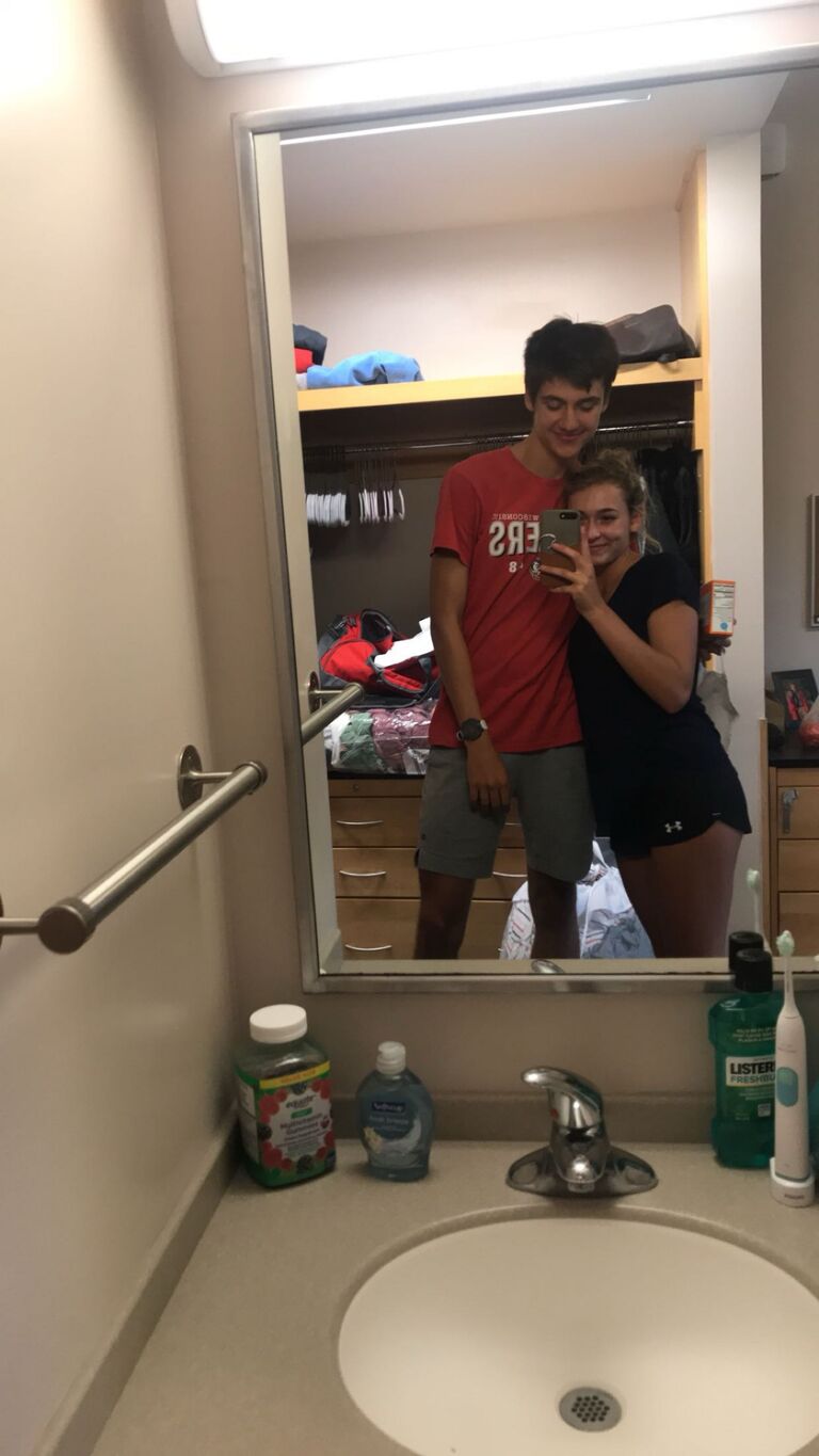 Zach moves Enya into her dorm in Mankato. First experience as long-distance. 