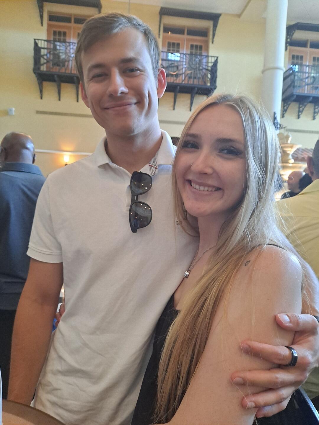 A photo from Brooke's Father's award ceremony 