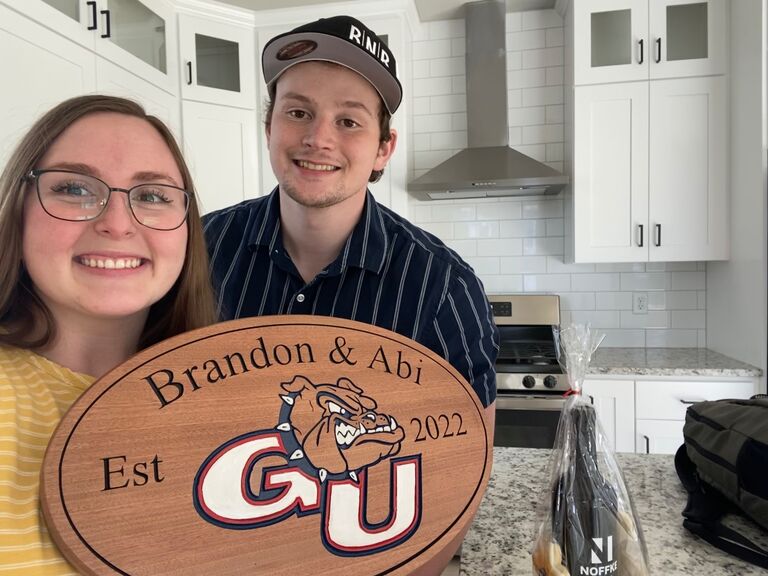 Closing day on our first home.