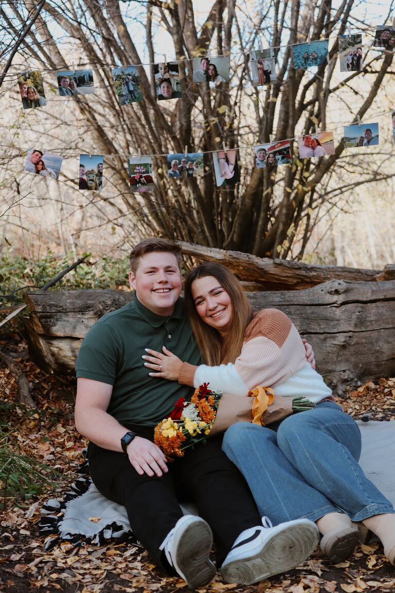Reuniting after months of long-distance was everything we hoped for and more! The time apart had made the bond stronger, and with confidence in the relationship, the decision to get engaged felt right. Tyler proposed at the park where we went hiking on our (second) first date! We are so excited for all the memories to come!