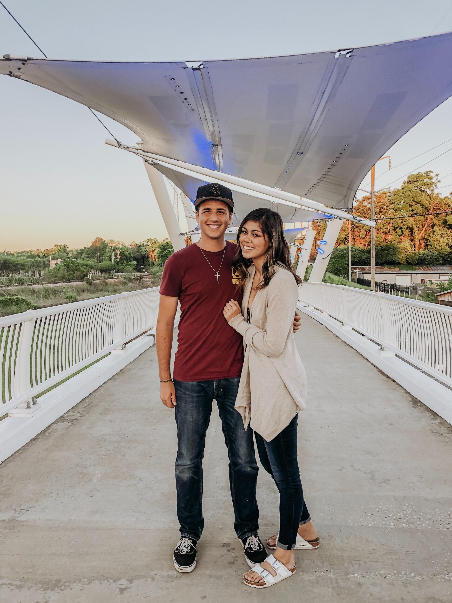 Our first picture! (when John was still deep in the friend zone haha) For those who don't know how we met, we were part of the FSU Navigators, which is a campus ministry. We were apart of the same friend group, and while John had a crush on me all of freshman year, it took a while for me to feel the same way but hey it all worked out right?