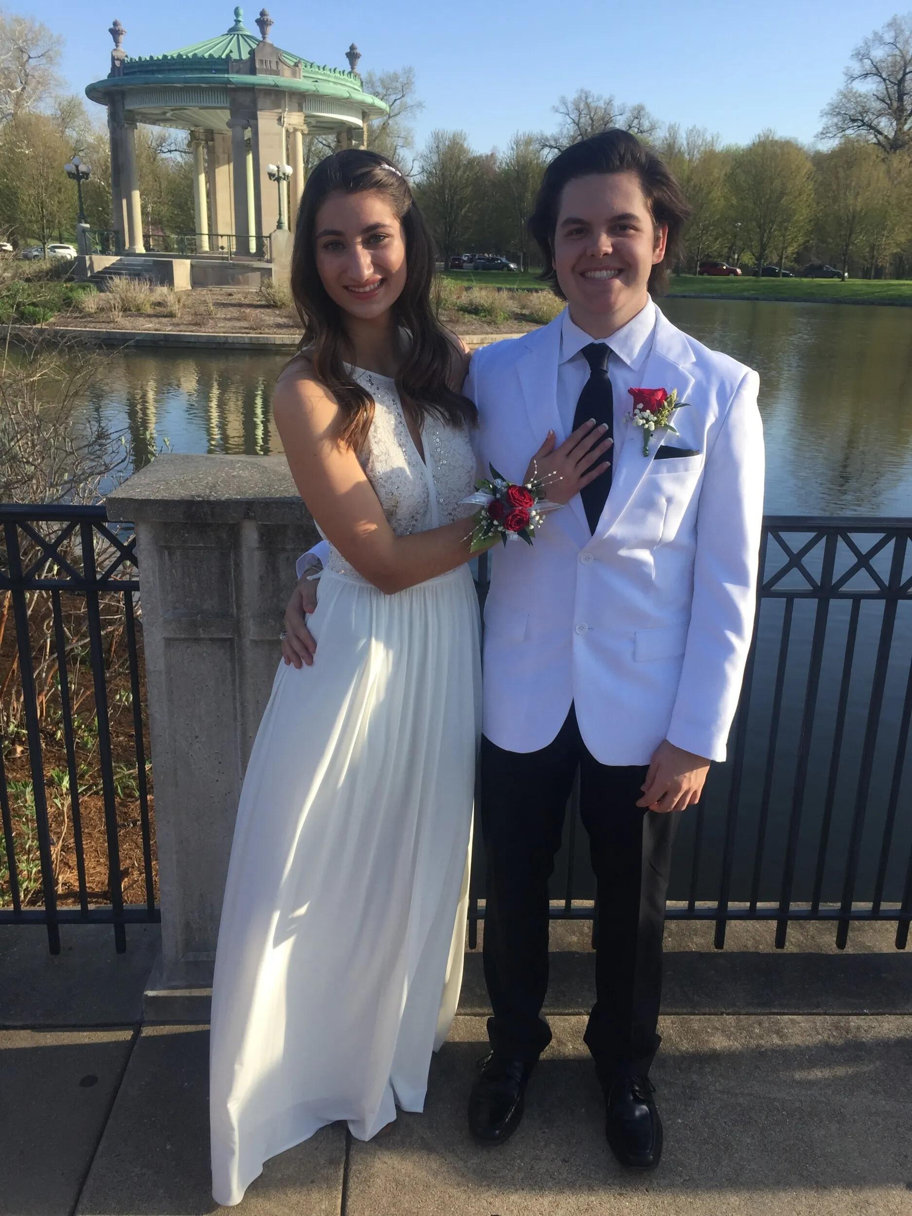 We went to Leslie's prom together at the St. Louis Science Center.