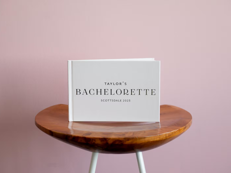 Bachelorette party guest book
