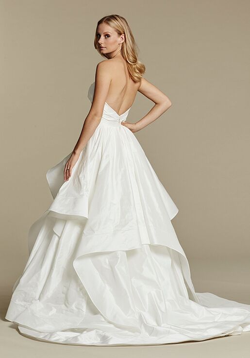 hayley paige strapless wedding dress