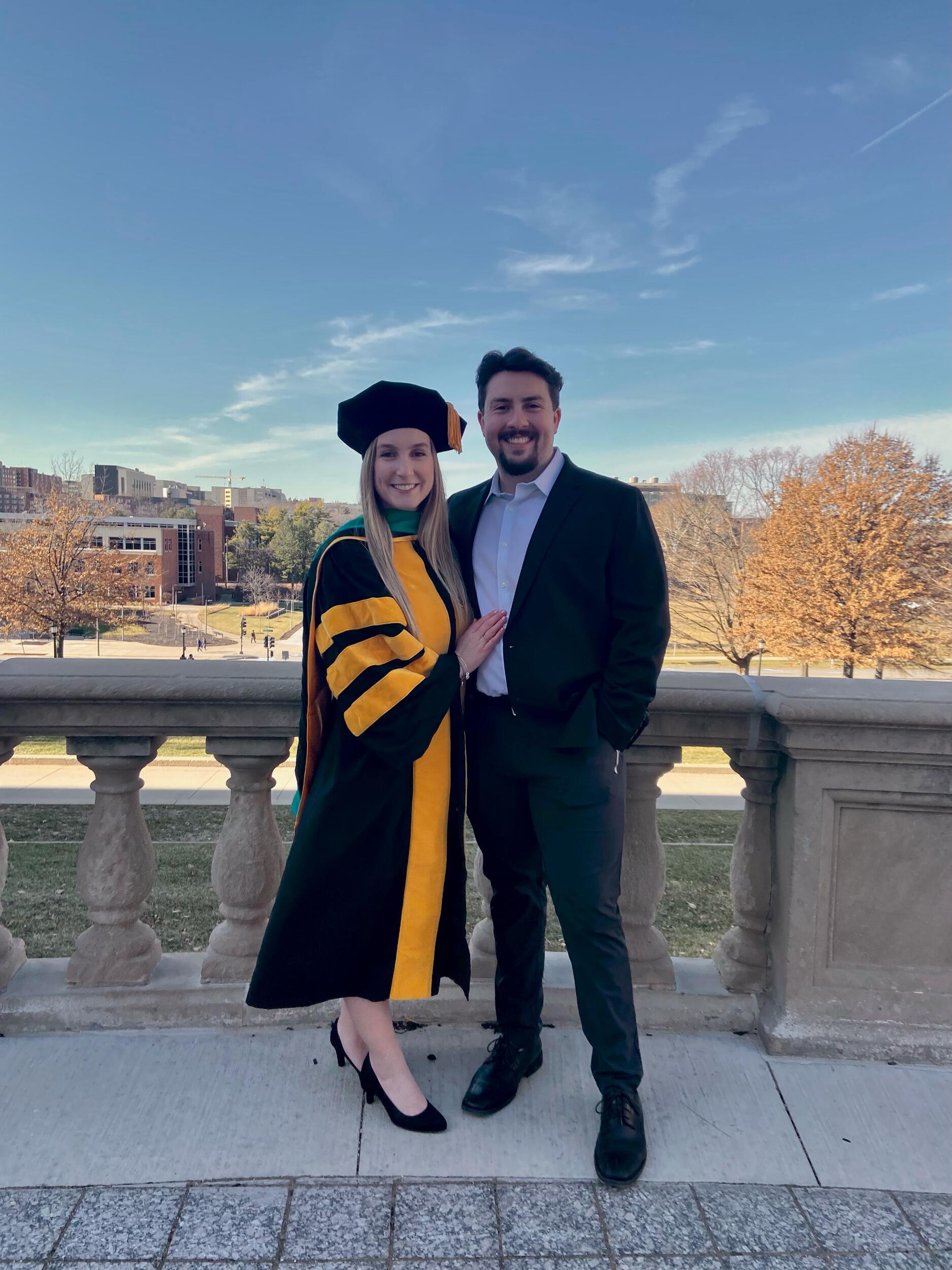 Maddy graduates from PT school. Luke was one of her biggest supporters throughout this time!