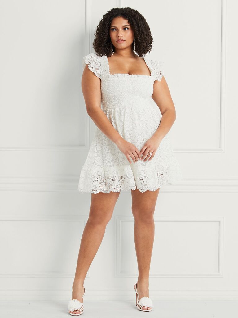 Hill House white nap dress for engagement photos