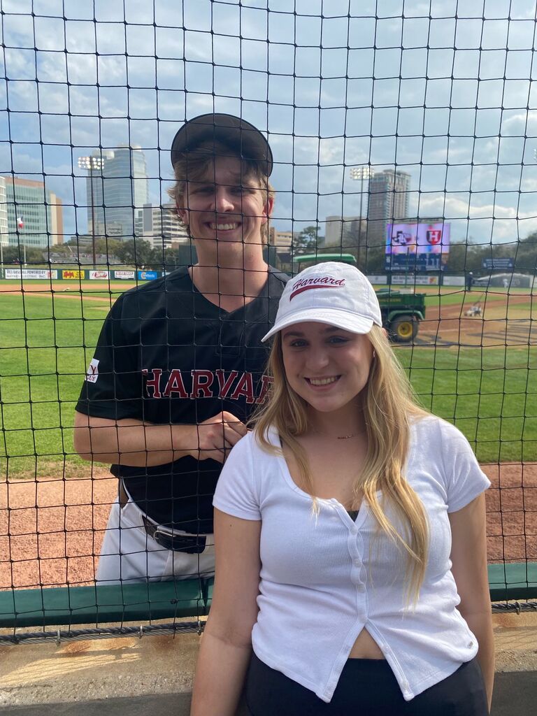 Pryor was able to live the dream playing baseball at Harvard for all 4 years of undergrad, and Aubrey was able to make it out to many games to support him! 