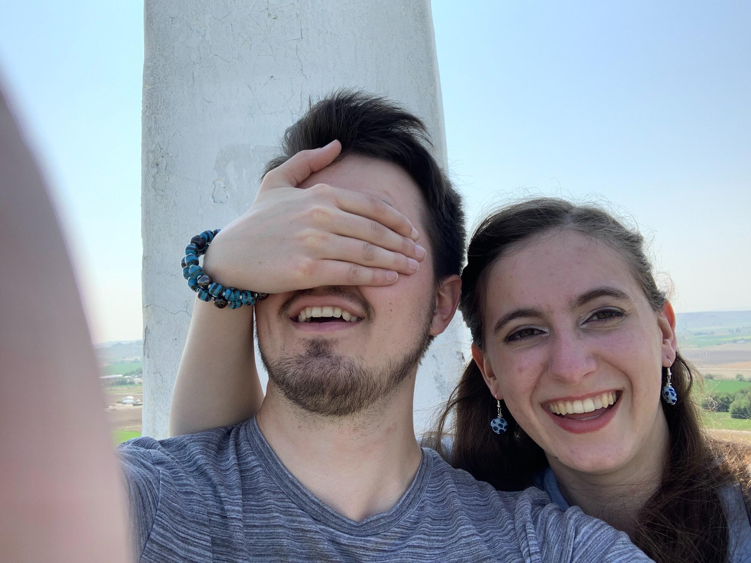 It wasn’t all work and no play! Here’s a photo from our hike to the top of Lizard Butte, proving that we have way too much fun together.