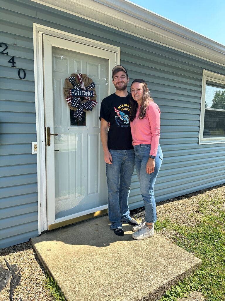 We bought our first home. 