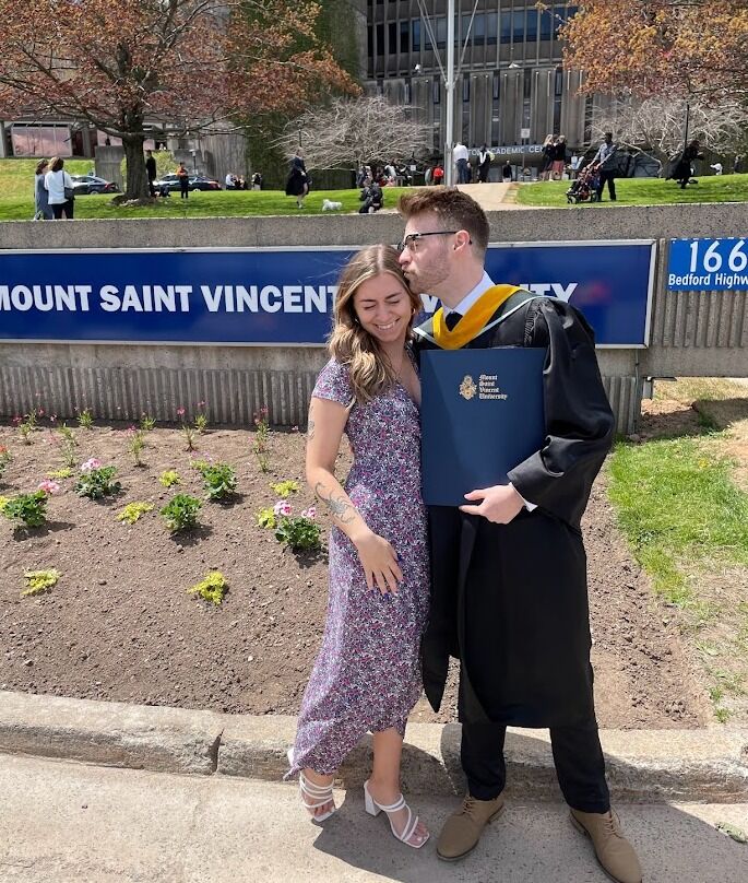 Full circle moment! Curtis graduates from MSVU 