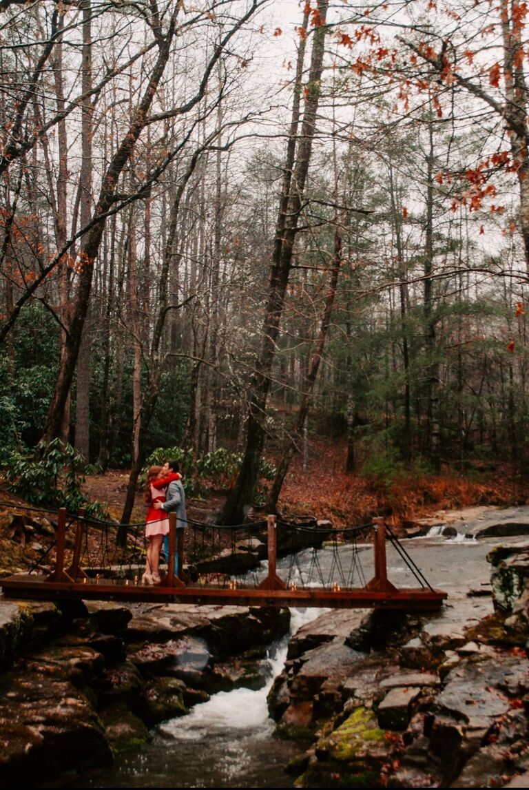 The moment finally came! 
She finally got to say yes (to being Noah's WIFE)!