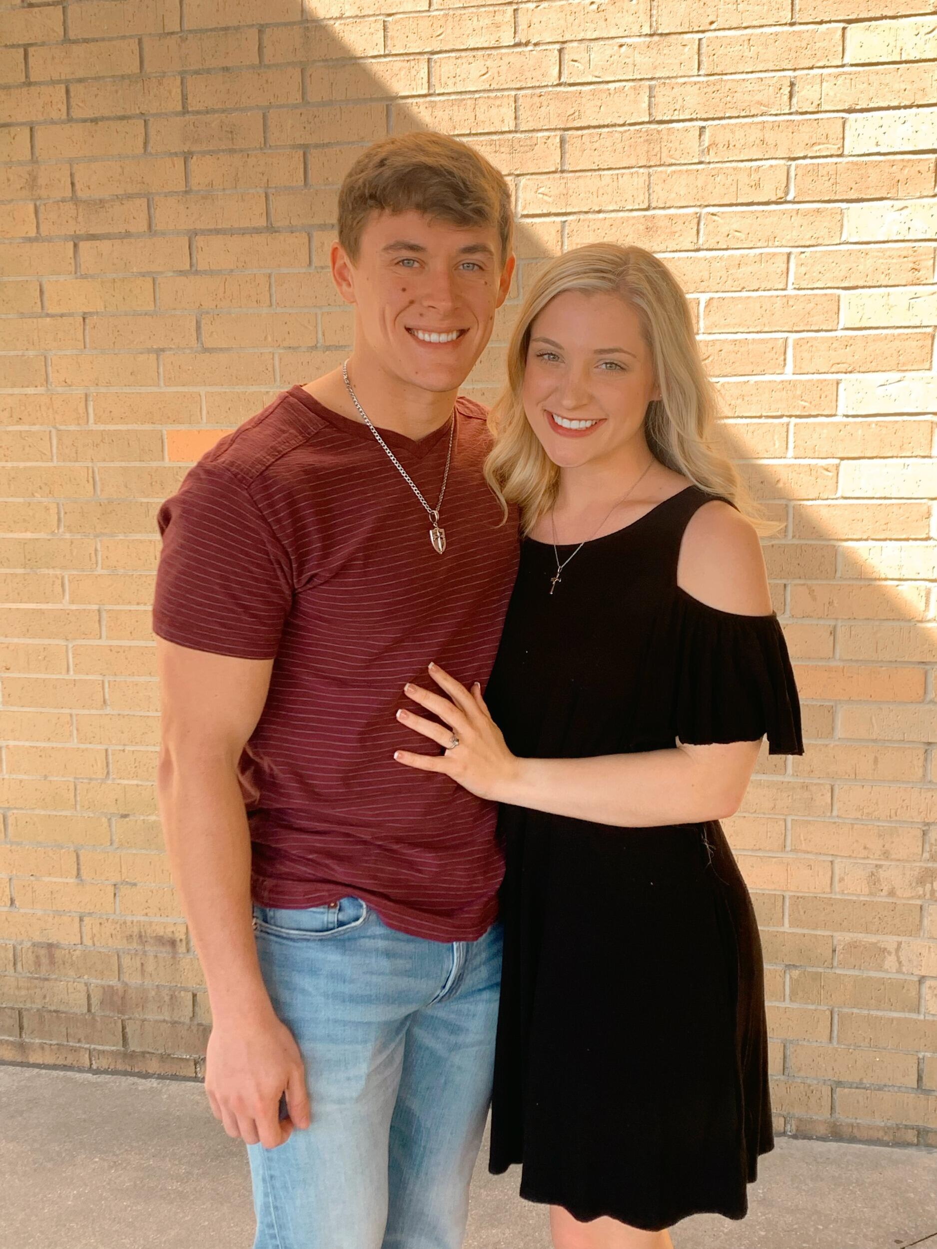 Jonah and Lexi met at ETBU in Ms. C's speech class. After a few coffee dates and weeks of talking Jonah finally asked Lexi to be his girlfriend. 