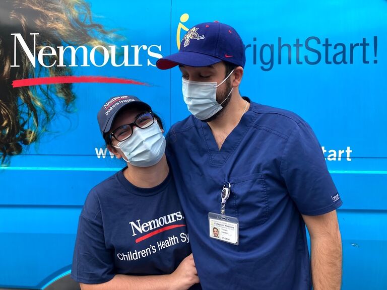 Volunteering for the Nemours Children's Hospital's mobile clinic!