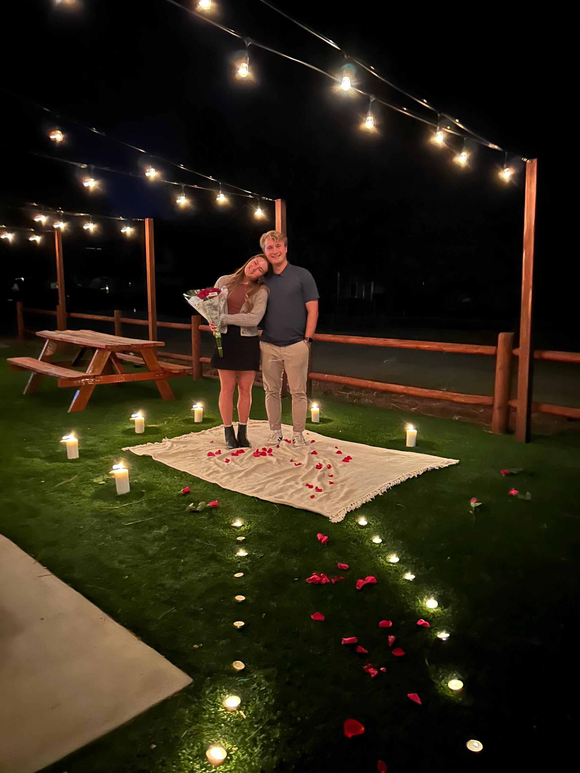 Jackson proposed and we couldn't be happier for the life we've had so far together!