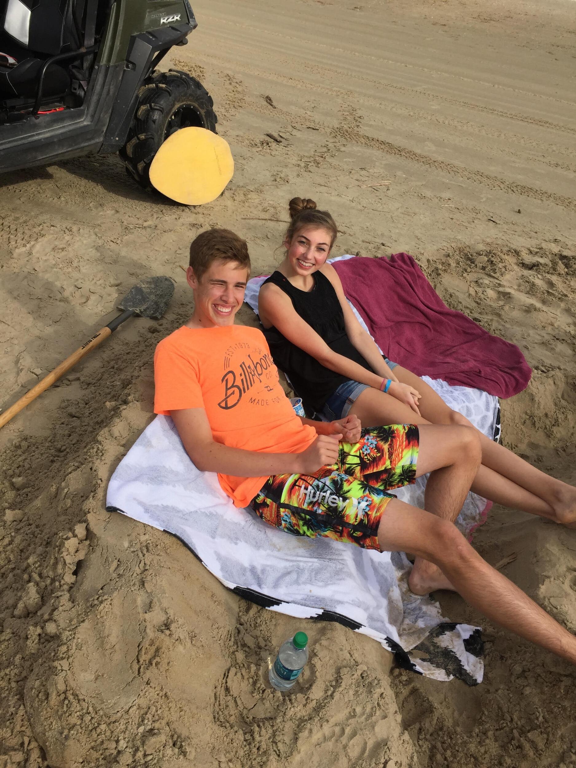 Spring break at Crystal Beach (becoming better friends here, lol).