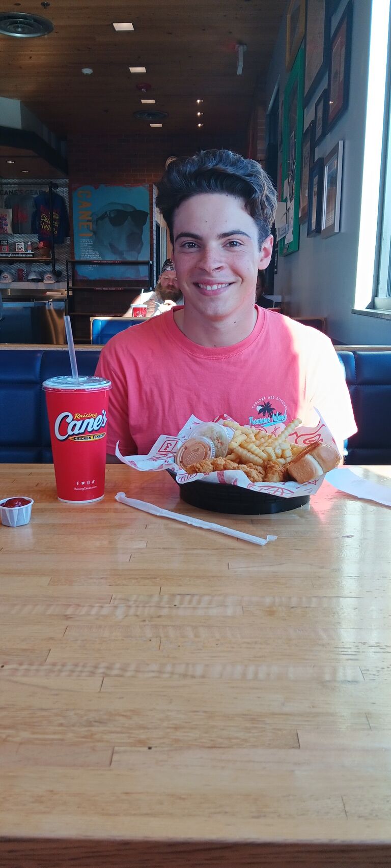 Both of our first times at Canes.