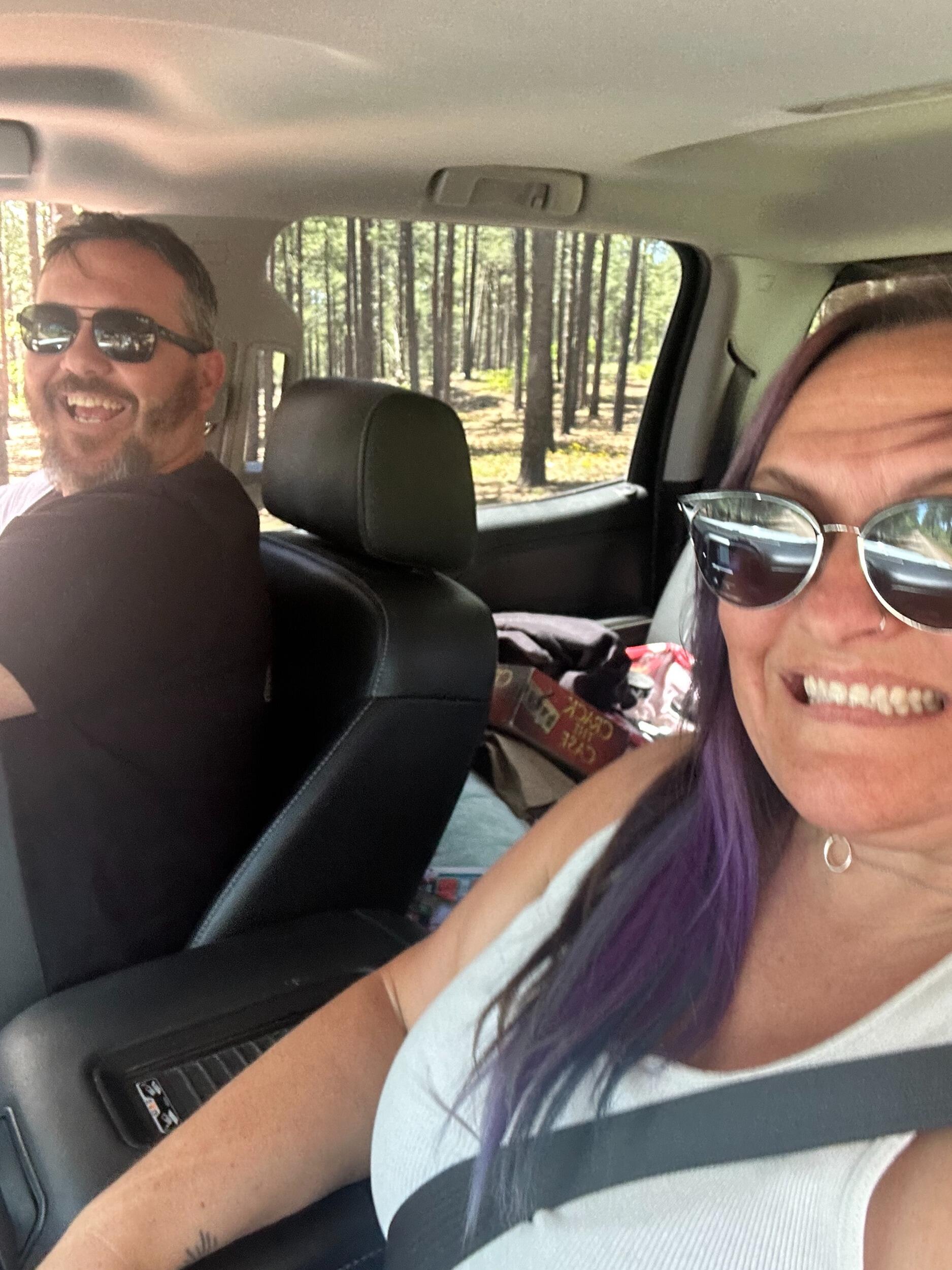 Our first REAL camping trip. I promise I didn't freak out. 