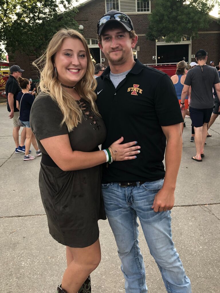 We celebrated our first dating anniversary.