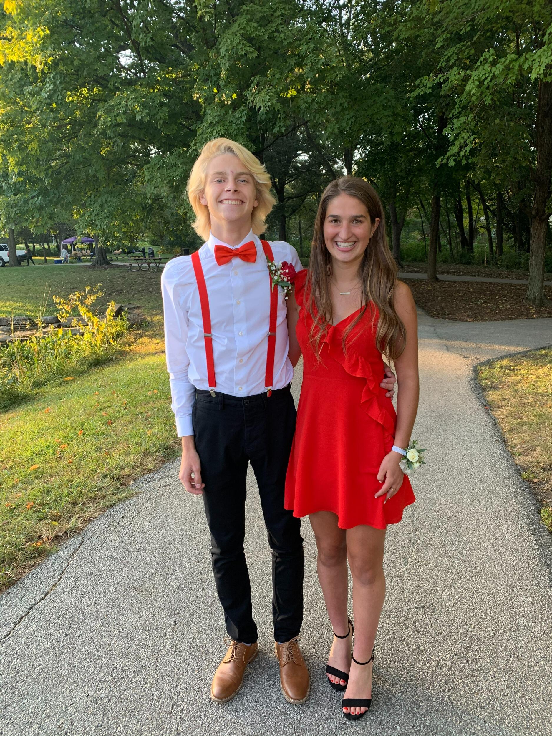 ... and junior year homecoming! (according to Margo, they were still "just friends"!) 