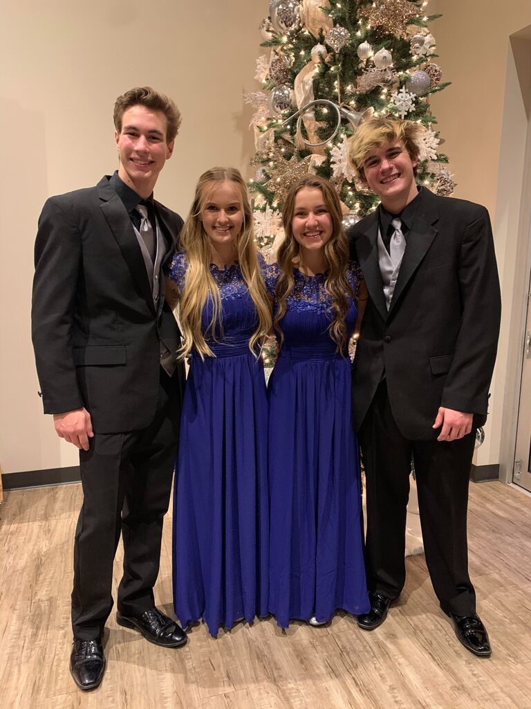 Corbin and Sarah in choir and chorale; Corbin's senior year in high school  