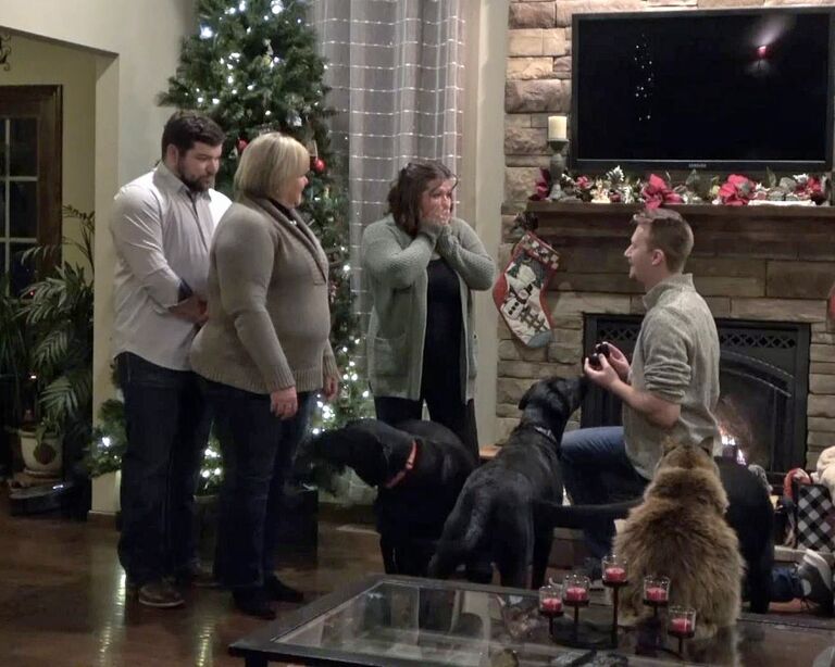 Patrick proposed to Beth on her favorite day of the year - Christmas Eve. It was the easiest yes she's ever had to make. 