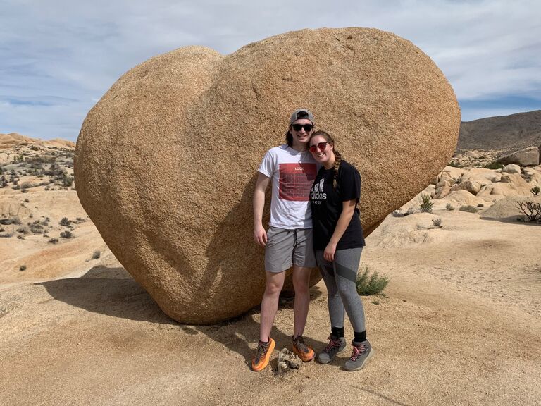 After only three months of knowing each other, they packed their bags and took their first trip to Joshua Tree  National Park and San Diego together. This was the start of their national park journey together!