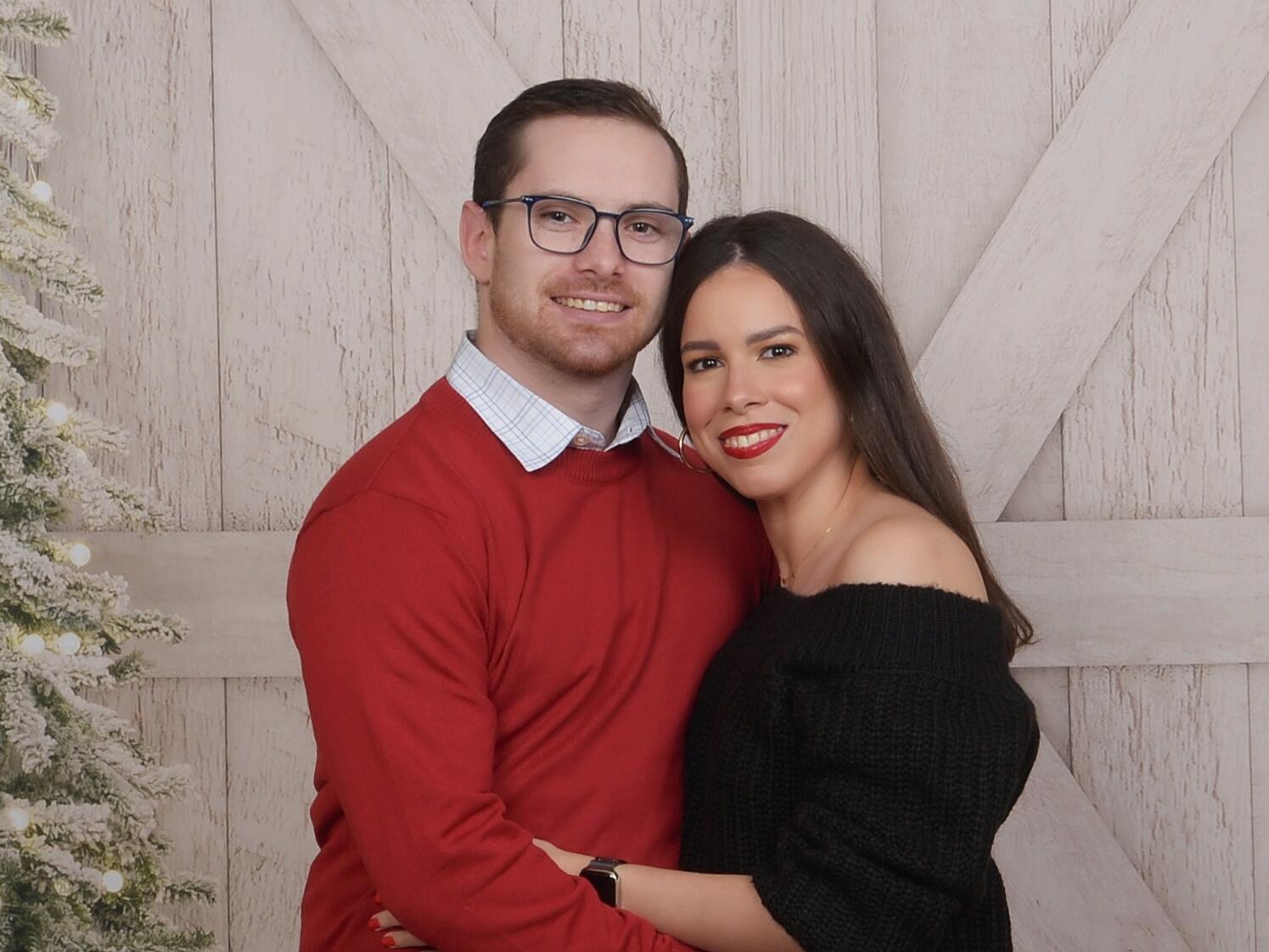 Our first professional Christmas photos, thanks JCPenney!