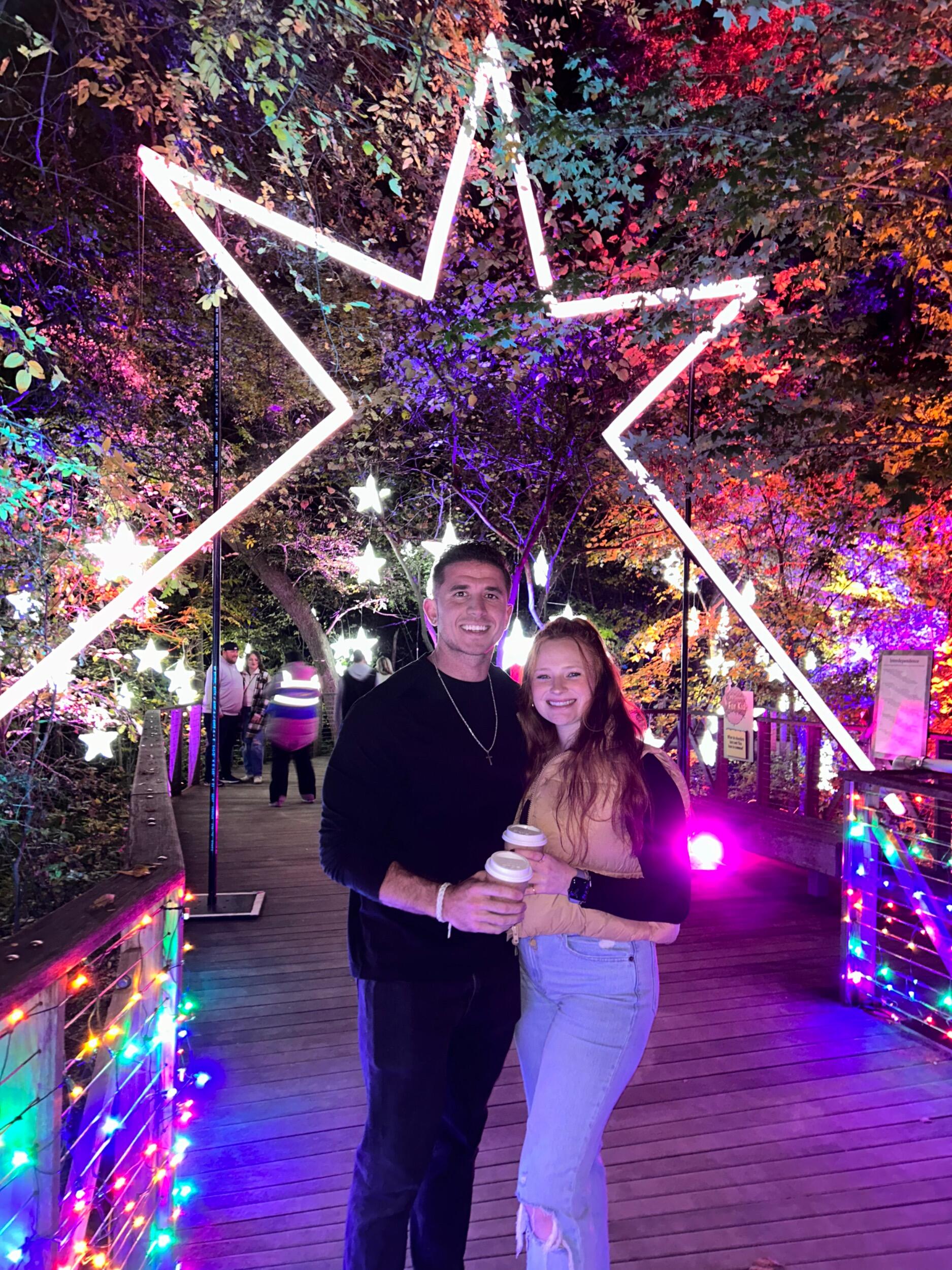 Date night looking at Christmas lights