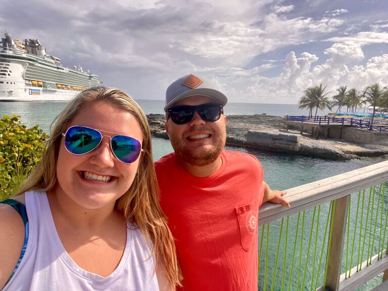 Our first cruise together to the Bahamas for a weekend