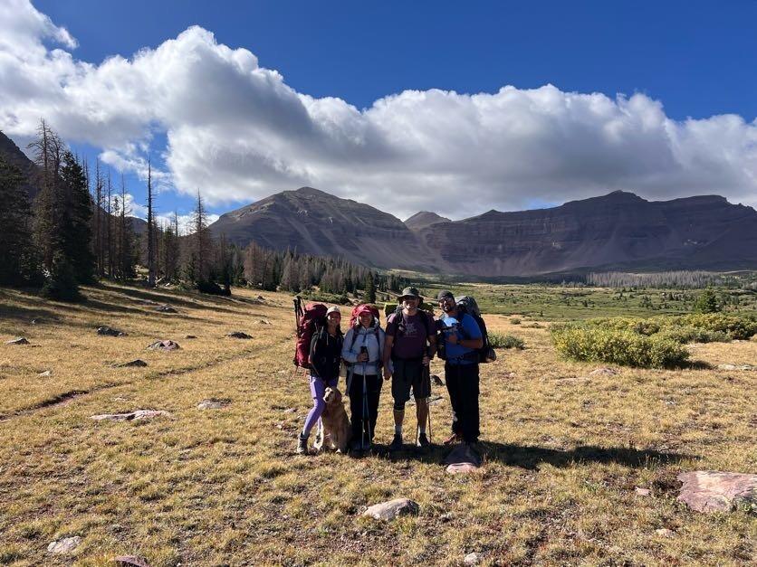 Oksana and Dima's first time backpacking was a blast! We got to spend time together as a family, with Nichol, Joey, and other friends joining in, as well as take in some epic views, hard trails, and even an intense thunderstorm that flooded half our tents. Not pictured: a family celebration with plenty of margaritas and tacos post-trip! We can't wait to celebrate with all of our families at the wedding very soon!