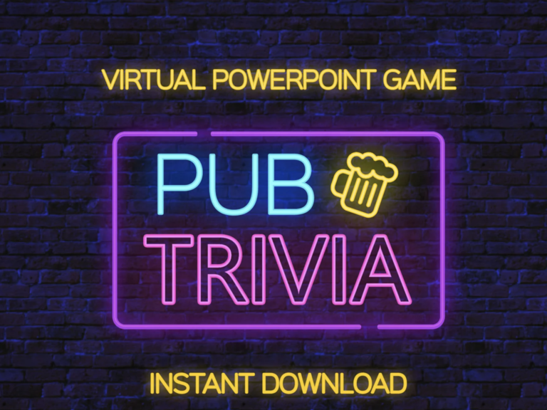 Downloadable bachelor party pub trivia powerpoint game