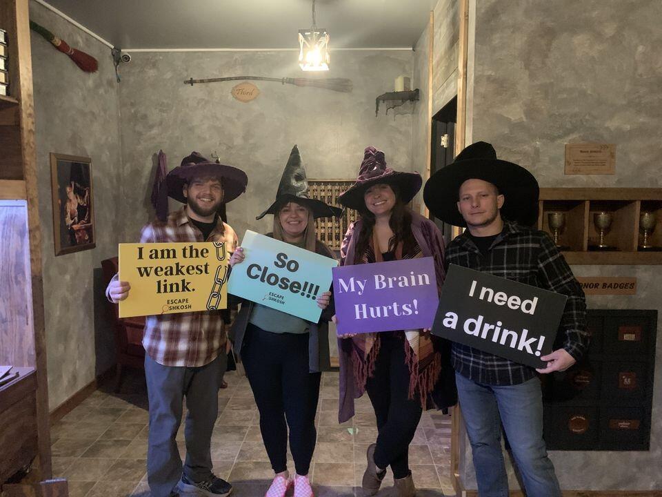 Our first attempt at an escape room together was a bust- sorry Vin and Britt Dockery! We did redeem ourselves at our second one with Bob and Janet Drummond in February 2024 though.