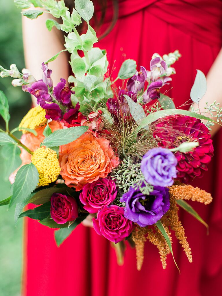 Jewel-Tone Bouquets for Fall and Winter Weddings