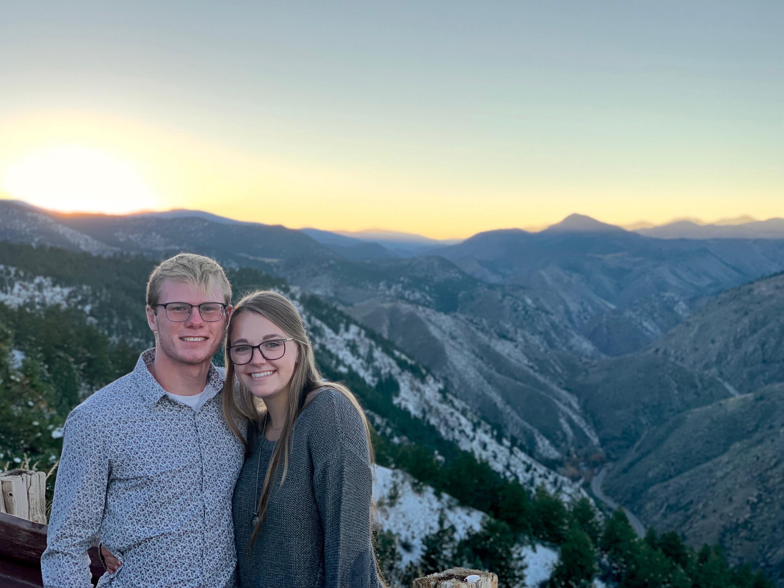 Our first formal picture atop Lookout Mountain!