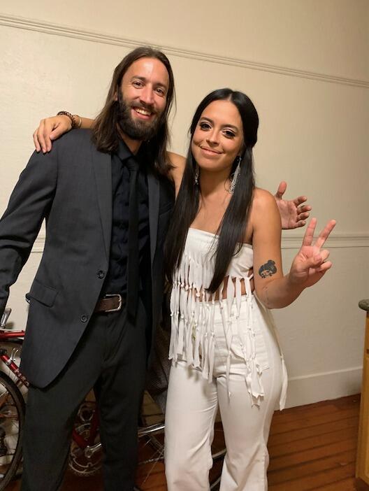 Cher Costume #1 (of many). Also Byron dressing up as Keanu Reeves dressing up as John Wick.