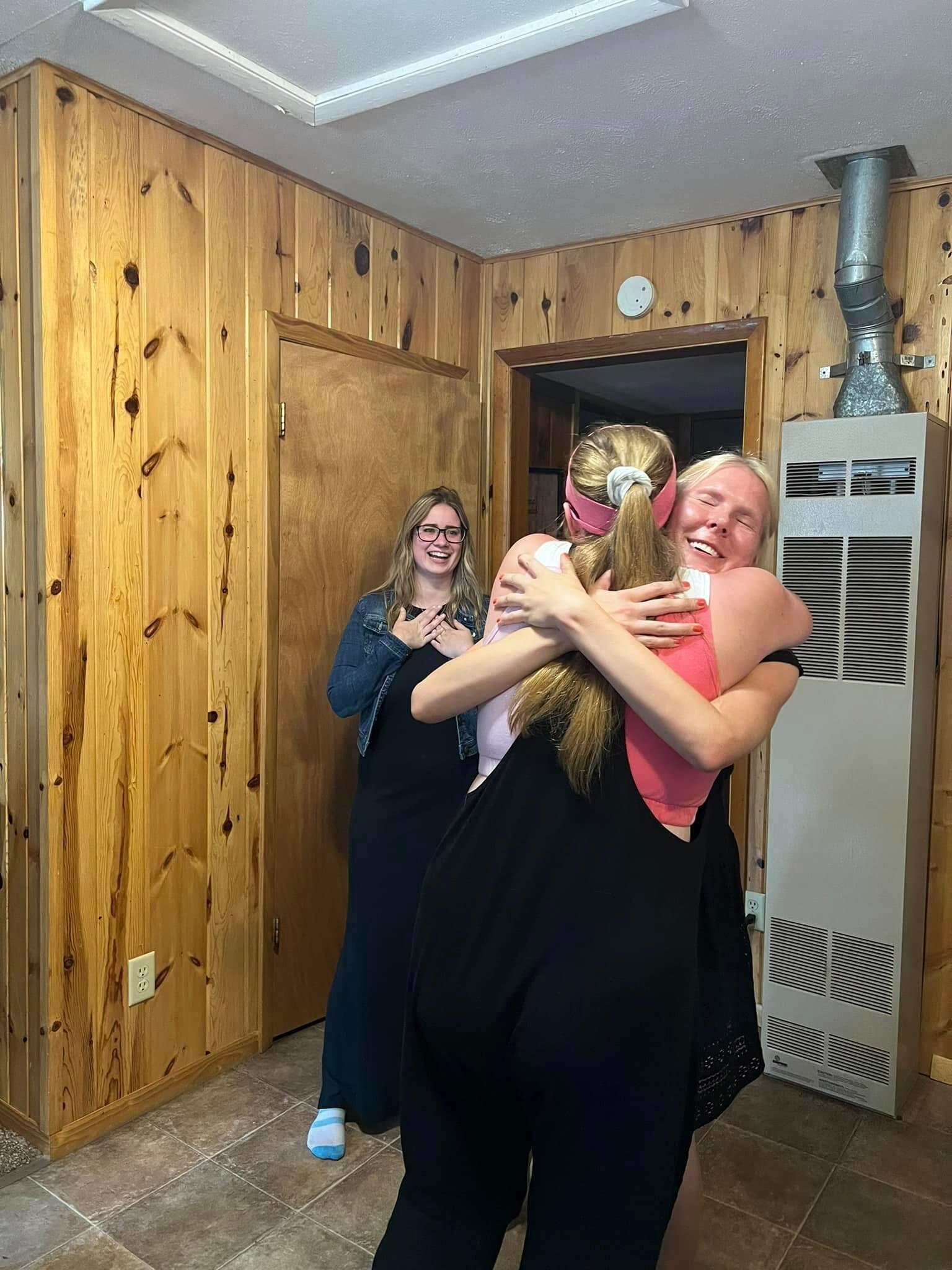 ......or so I thought. Little did I know they had a few of my best friends stashed away at one of the cabins to surprise me when we came back and celebrated. Then I started crying because I was so happy they were there to be with me!