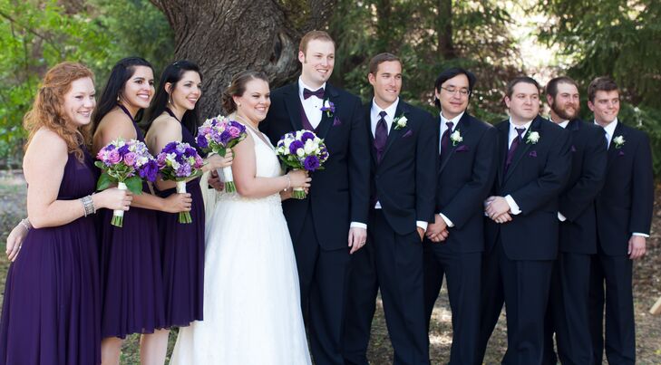 purple black wedding dress