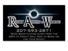 Right Amount of Wrong - Classic Rock Band - Augusta, ME - Hero Gallery 2