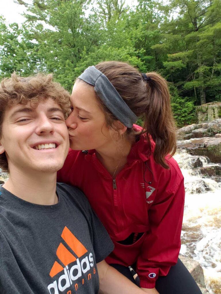 Allie moved to Marshfield from La Crescent to start a job as a dietitian, and Aaron had just moved back to the area from Madison for medical school rotations. They moved into the same apartment building and met  a week later. They were inseparable since then, sharing a kitchen wall between their two apartments.  