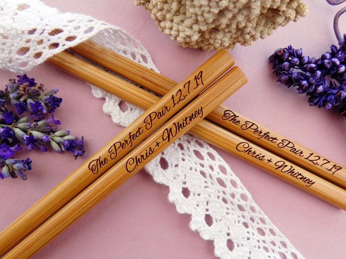 chopstick wedding favors